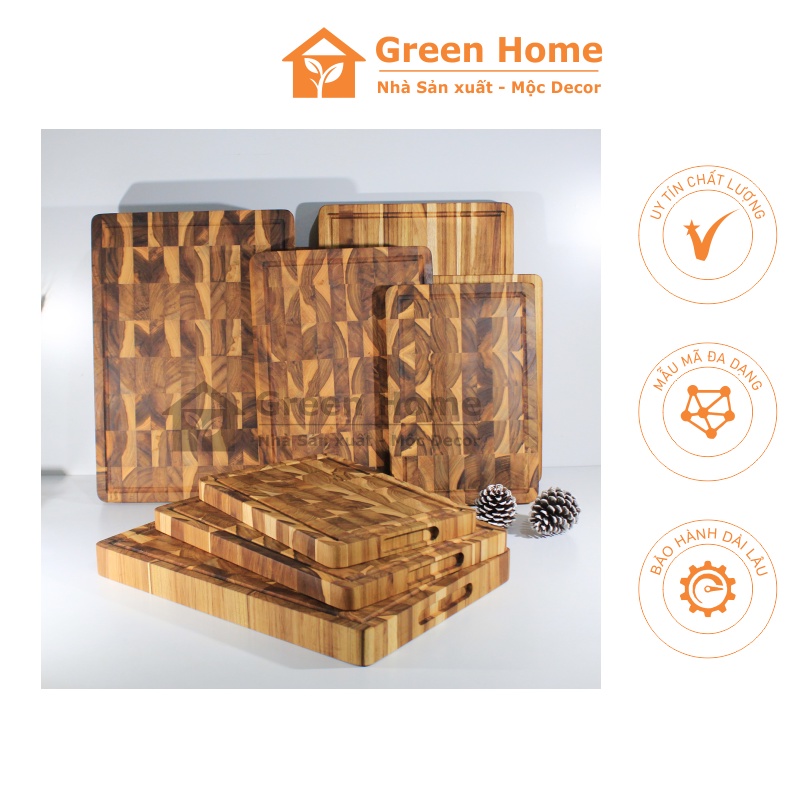 ✔✔ Thớt Gỗ Teak Hàng Xuất Khẩu Chất Lượng Cao, Thớt gỗ teak dùng để thái trang trí và phù hợp với đồ ăn chín an toàn