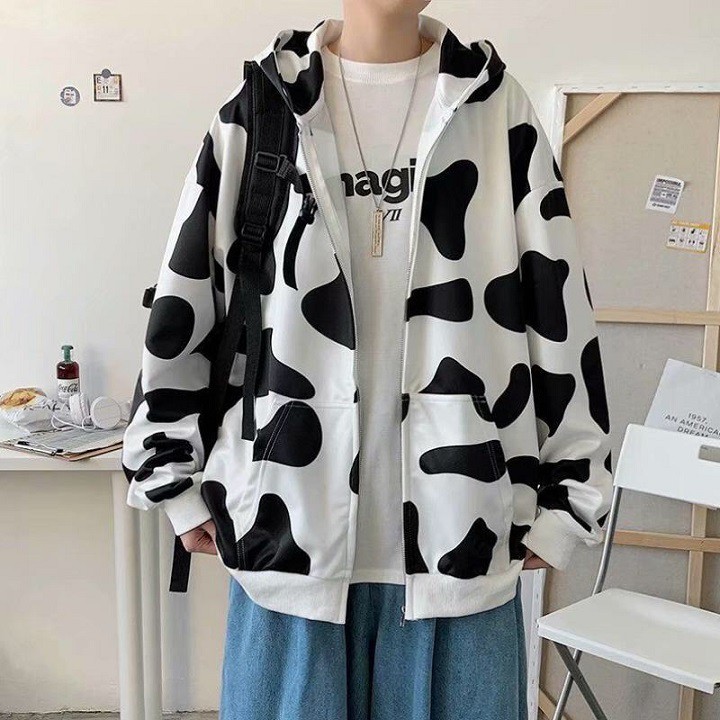 Áo Hoodie Bò Sữa - Áo Khoác Nỉ Bông Kéo Bò Sữa Form Rộng Unisex Nam Nữ Iteam | BigBuy360 - bigbuy360.vn
