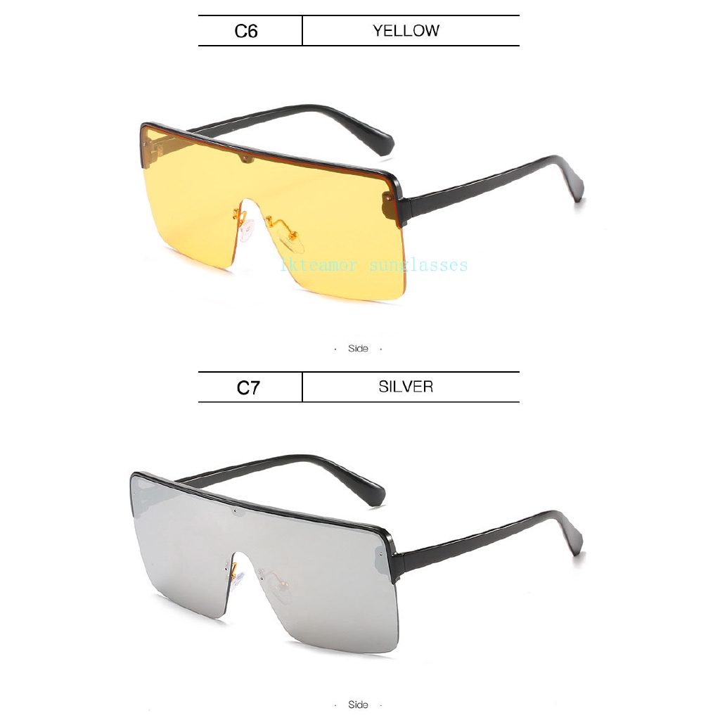 Kính Râm Oversize Gọng Vuông Thời Trang 2020