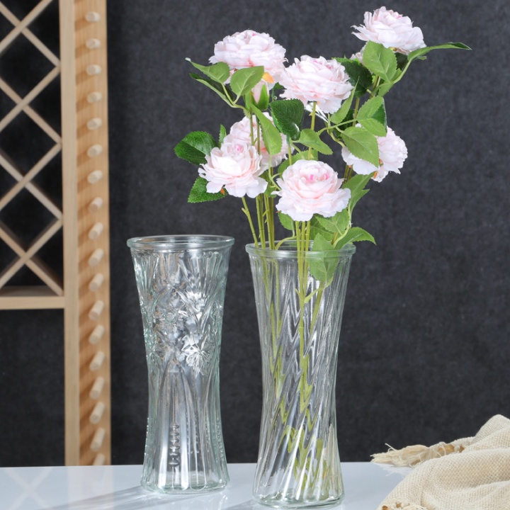 Bình cắm hoa - Bình thủy tinh cắm hoa cao cấp 28cm trang trí đơn giản, tinh tế B022