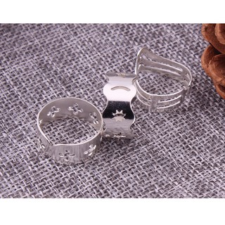 Sét 3 chiếc nhẫn màu trắng