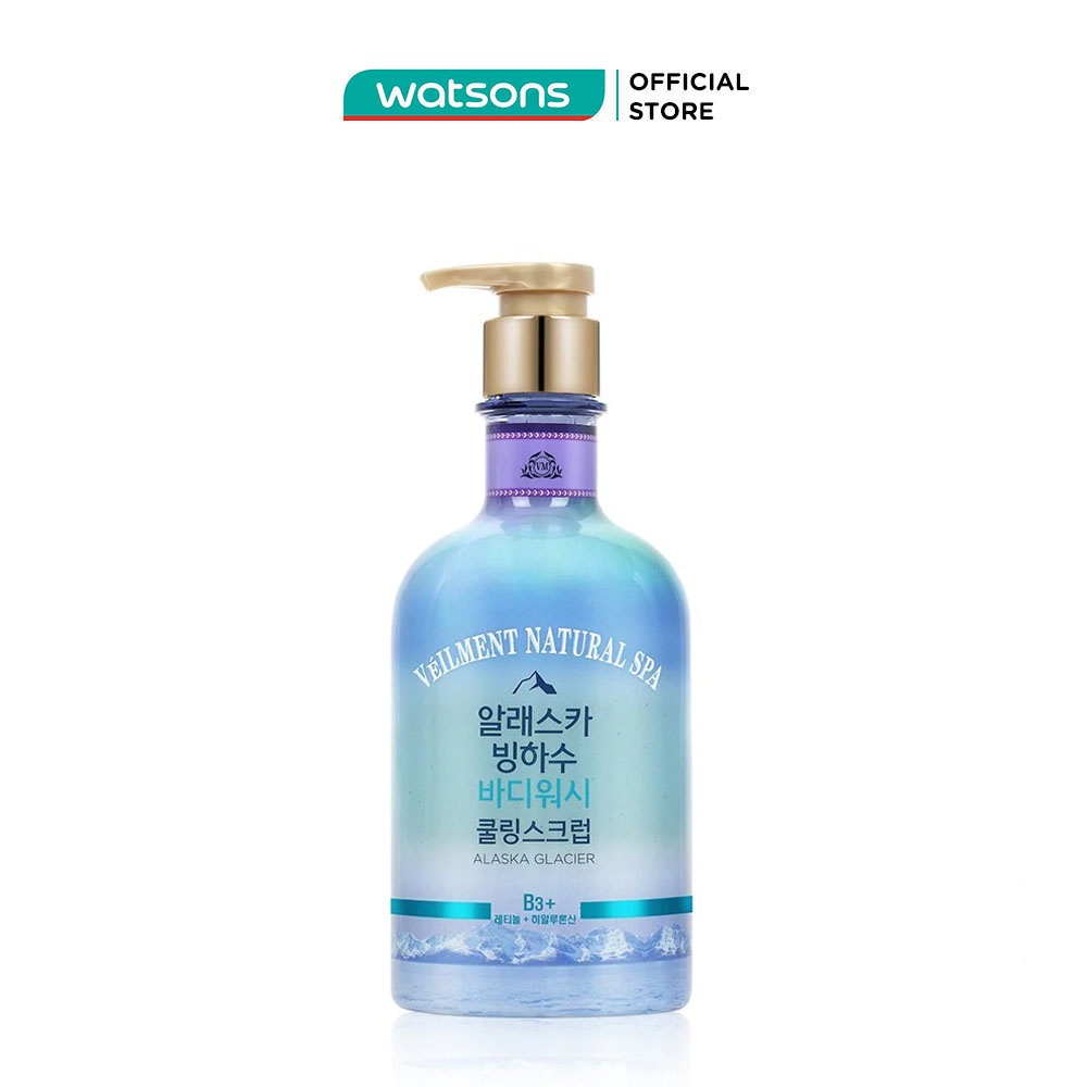 Sữa Tắm Hạt Veilment On The Body Dưỡng Ẩm Và Làm Sáng Da Hương Alaska Glacier 600g