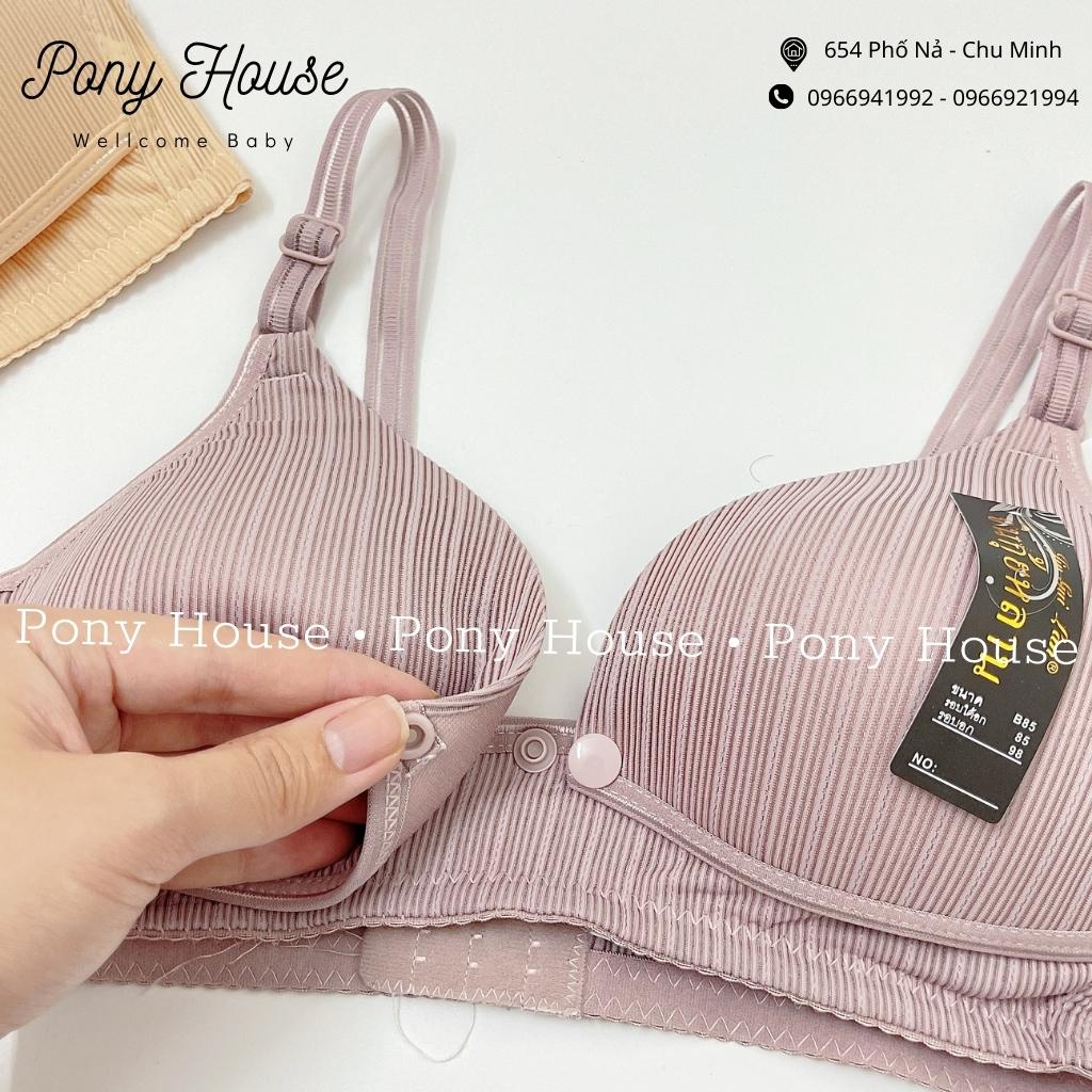 Áo Lót Bầu Và Cho Con Bú Lụa Tăm Có Cúc Mở Cho Bé Bú Không Gọng Ôm Ngực Size 38-40-42