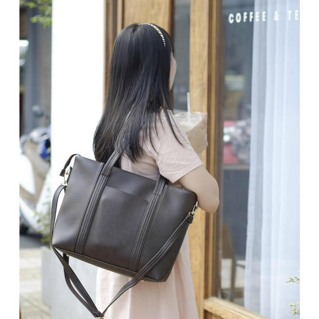 Túi tote da công sở đựng vừa A4, laptop phong cách sang chảnh tiểu thư TV29