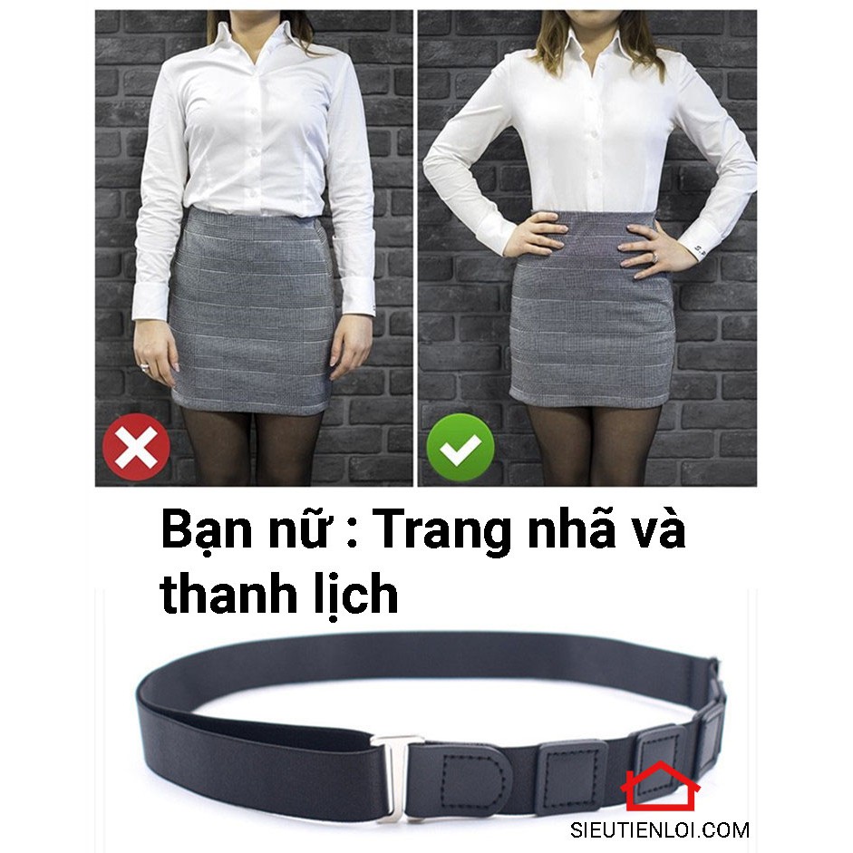 Đai giữ áo sơ mi nam nữ gọn gàng thanh lịch - Đai sơ vin giữ áo sơmi loại tốt siêu tiện lợi