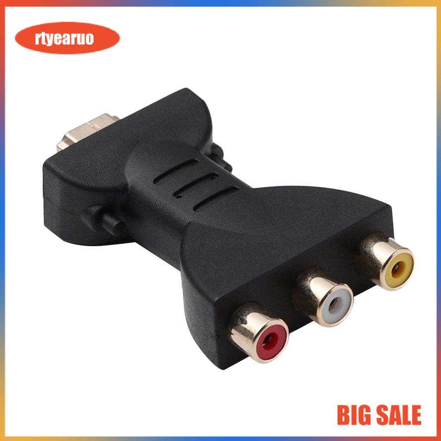 Bộ Chuyển Đổi Hdmi Đực Sang 3 Đầu Rca Cái Cho Tv
