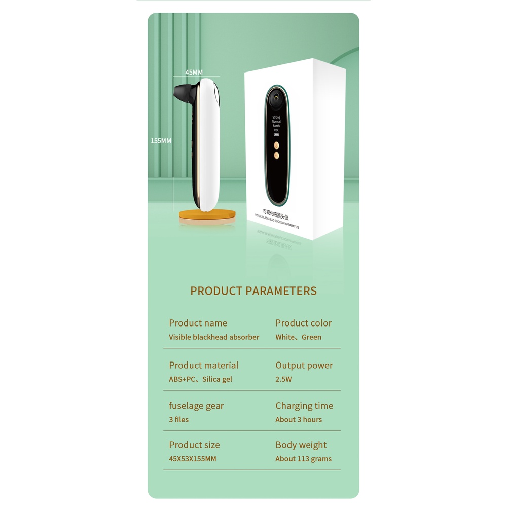 Máy hút mụn đầu đen làm sạch sâu cho da tiện lợi