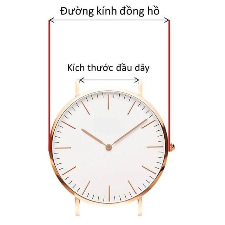 Dây Da Đồng Hồ DW Màu Đen Dây Da Trơn [Tặng Hộp Gỗ, Dụng Cụ Thay Dây]