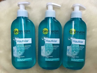 Sữa rửa mặt Garnier 200ml cho da dầu,da mụn xách tay Đức