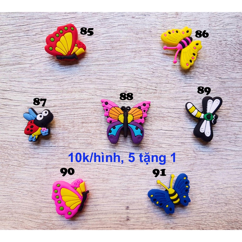 Sticker dép Crocs Jibbitz mẫu 85 - 91