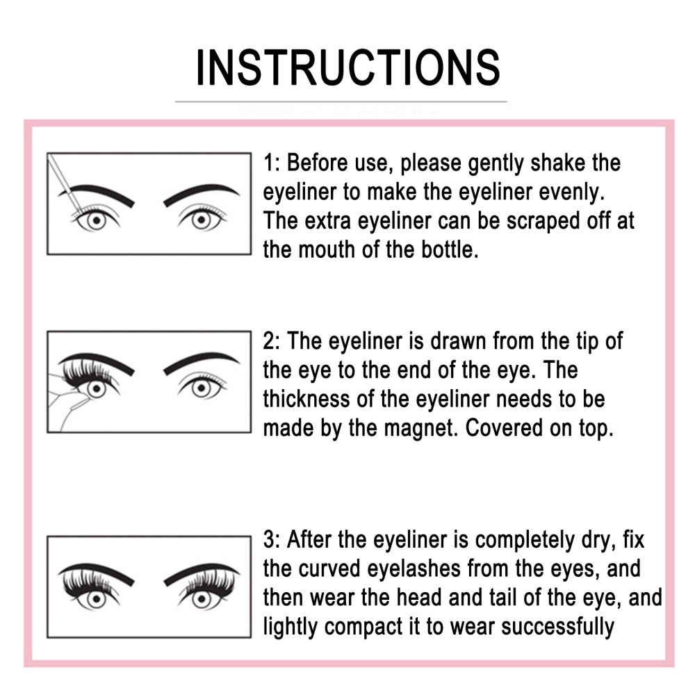 Bộ bút kẻ mắt dạng lỏng từ tính kèm lông mi giả từ tính tiện dụng
 | BigBuy360 - bigbuy360.vn