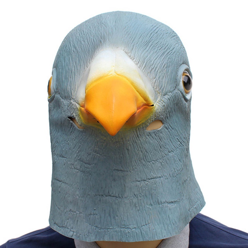 Mặt Nạ Đầu Chim Bồ Câu Không Độc Hại Hóa Trang Halloween