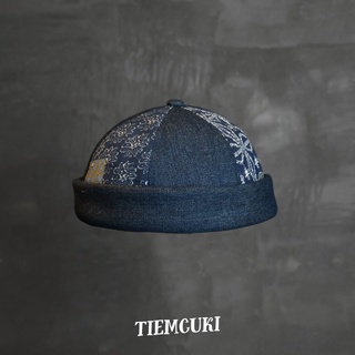  Nón Docker denim nón nửa đầu phong cách retro Vintage Tiệm Cũ Kĩ