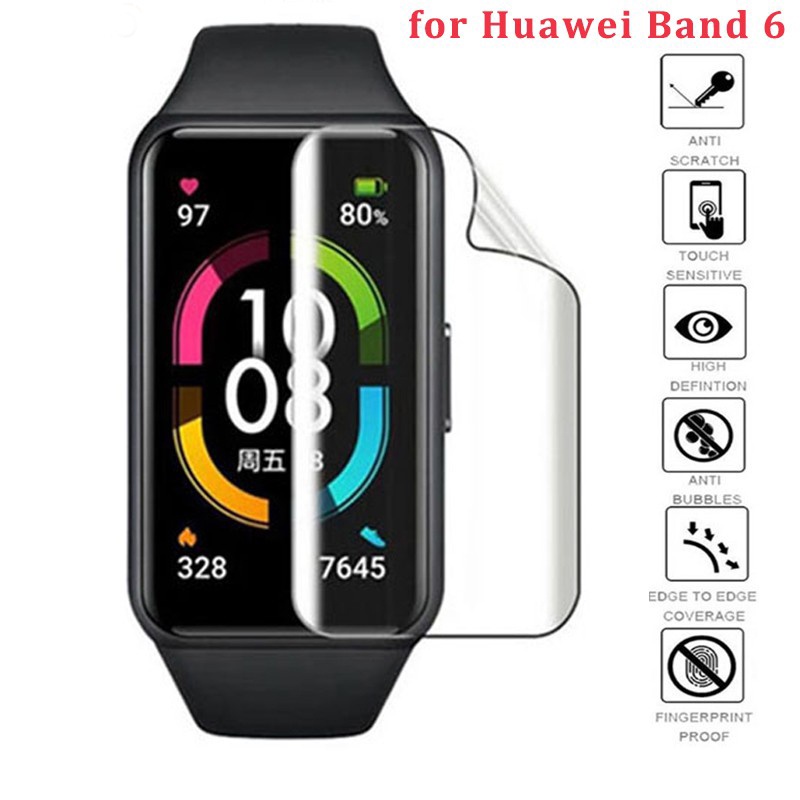 HUAWEI Set 1 / 5 Miếng Dán Hydrogel Mềm Trong Suốt Bảo Vệ Màn Hình Cho Honor Band 6