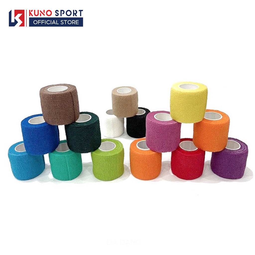 Băng Keo Thể Thao KUNO SPORT  Quấn Chấn Thương Cổ Tay ,Cổ Chân Tự Dính Dài 5M x Rộng 4,5CM