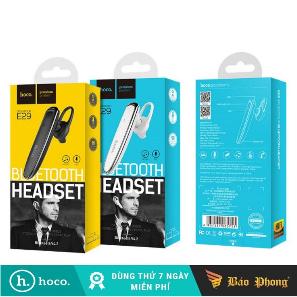 Tai nghe Bluetooth HOCO E29 BH 12 tháng