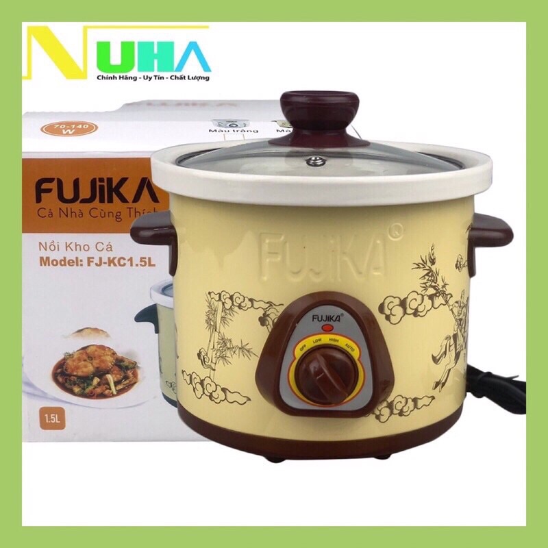 Nồi nấu cháo , kho cá , hầm xương đa năng fujika 2.5l