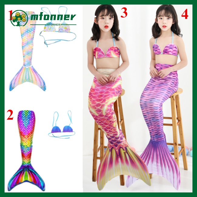 Bộ Bikini 2 Mảnh Nhiều Màu Sắc Cho Bé Gái 3-12 Tuổi