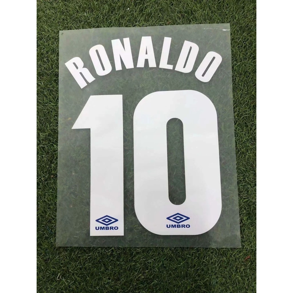 Áo Thun Bóng Đá Inter MILAN 97-98 10 RONALDO Phong Cách Retro