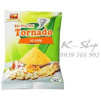 Bột phô mai Tornado vị truyền thống 100gr / bột phô mai vị cay