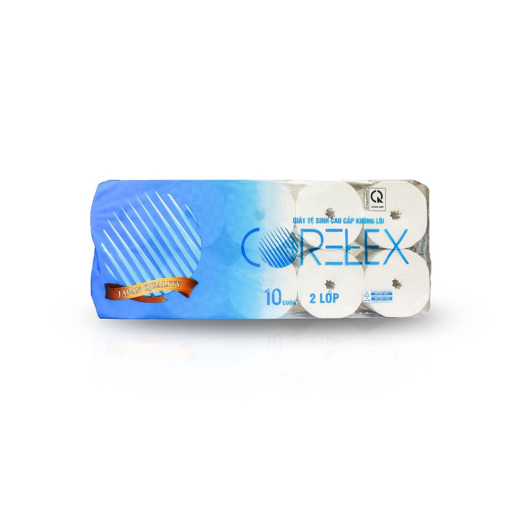 Giấy Vệ Sinh Cao Cấp CORELEX 10 Cuộn Tặng 2 Cuộn.