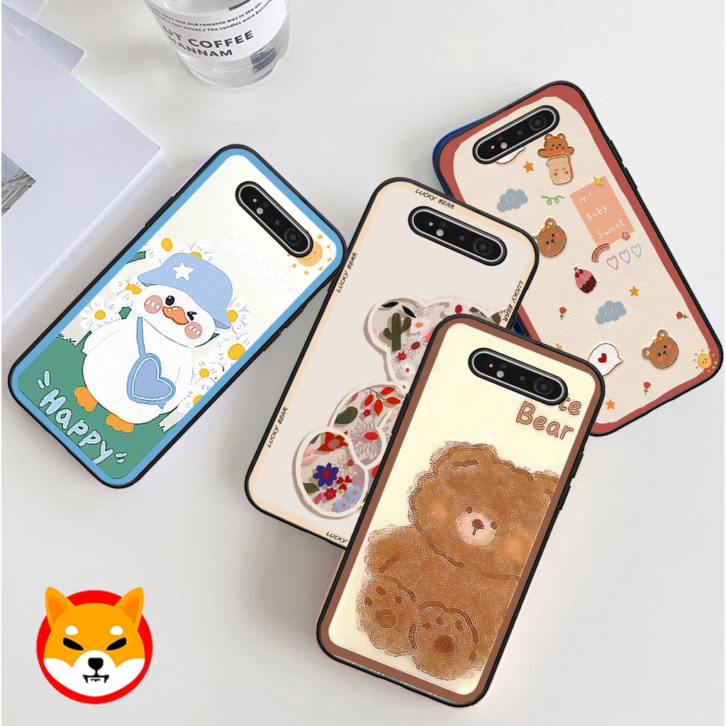 Ốp Samsung A80 / A90 in hình gấu , trái tim , vịt cute duck dễ thương