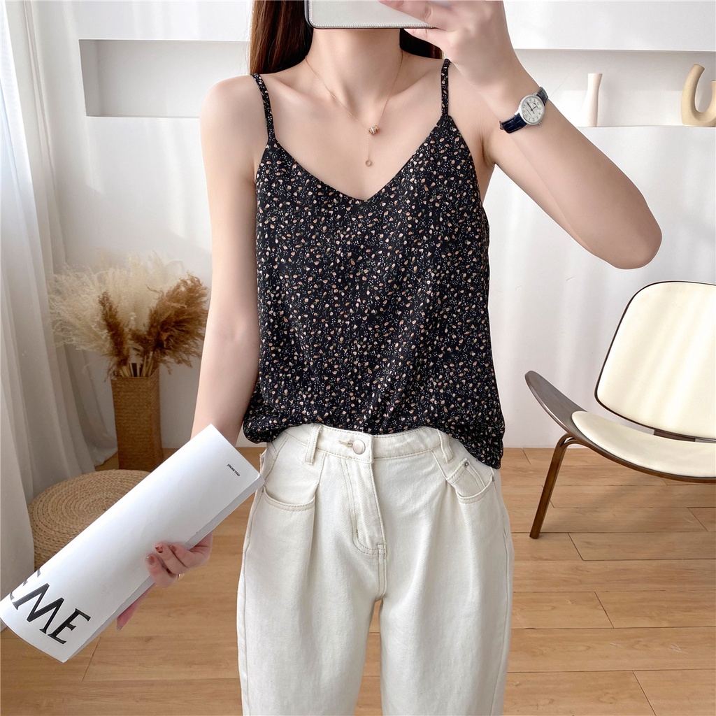 Áo hai dây nữ hoa nhí siêu xinh