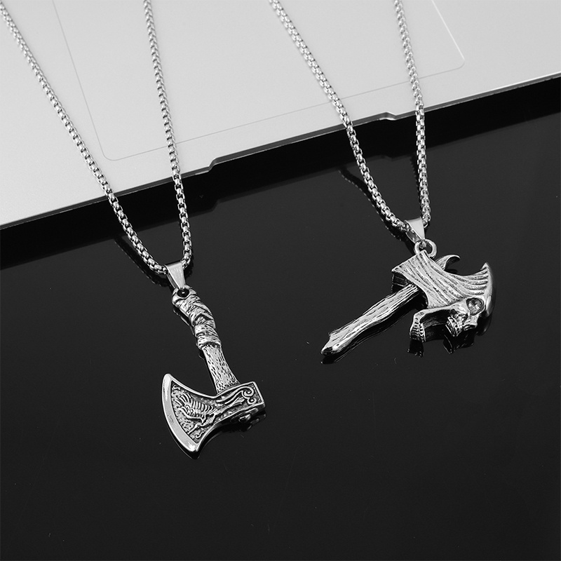 Vòng cổ Kim Loại Hình Chiếc Rìu Phong Cách Âu Mỹ Cá Tính