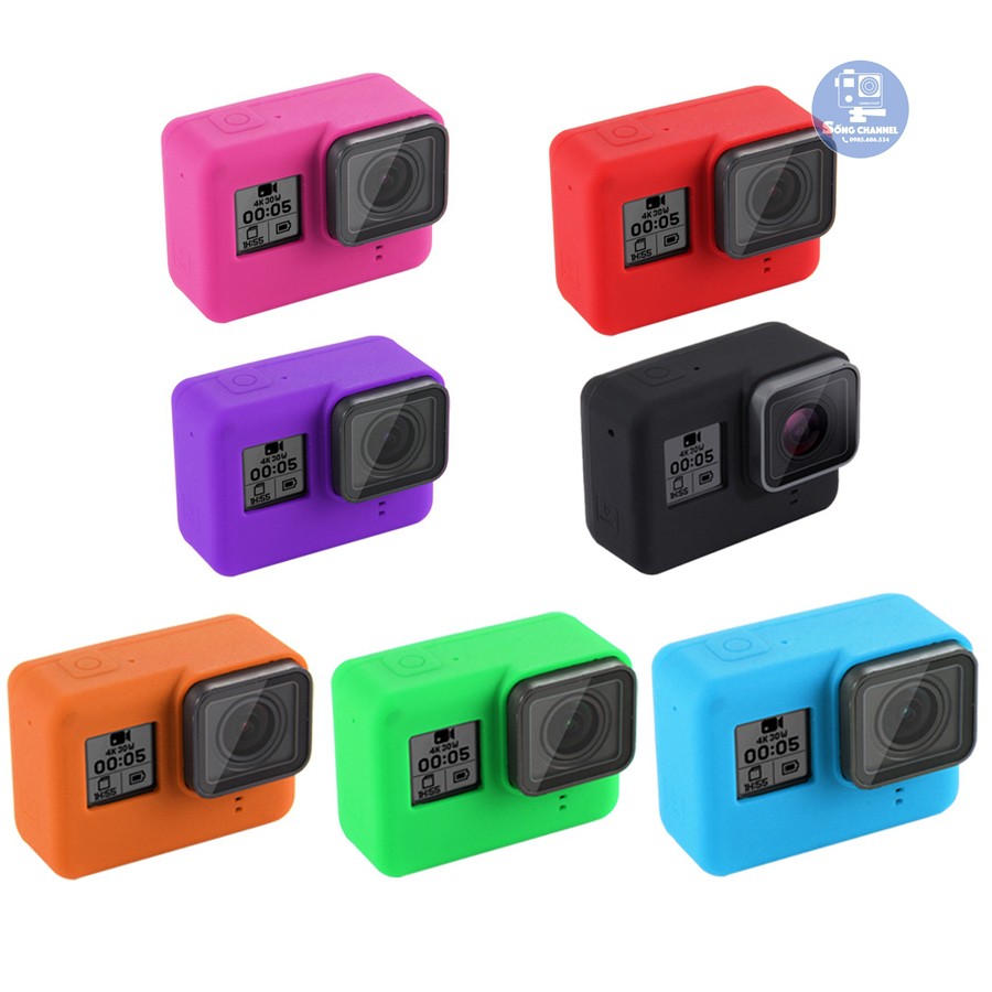 [RẺ NHẤT] Case Silicon bảo vệ cho GoPro 5, 6, 7+ Nắp đậy ống kính