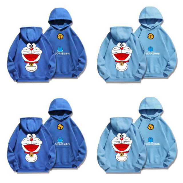 [HOT] Áo Hoodie Nỉ Bông Doraemon Nam Nữ Cặp Đôi Dễ Thương NH05