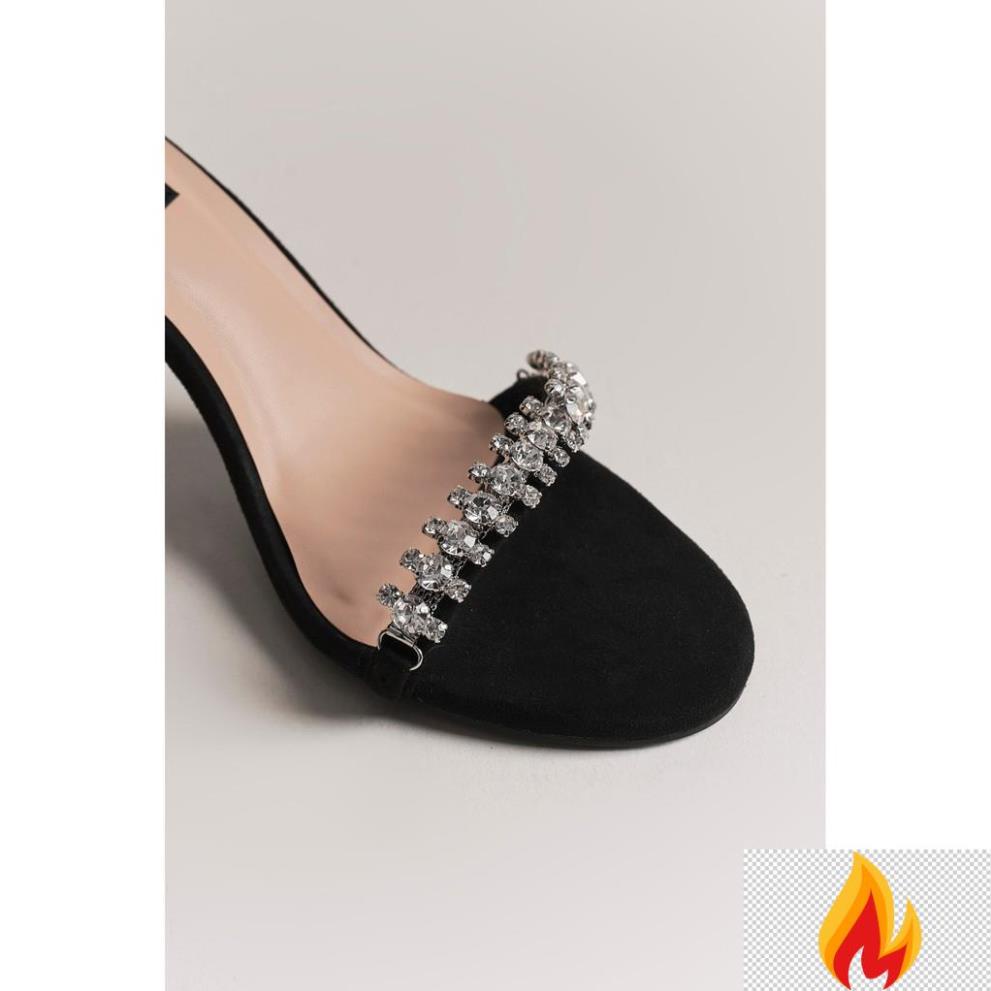 Giày cao gót nữ Floralpunk Diana Heels 9cm màu đen -IH8