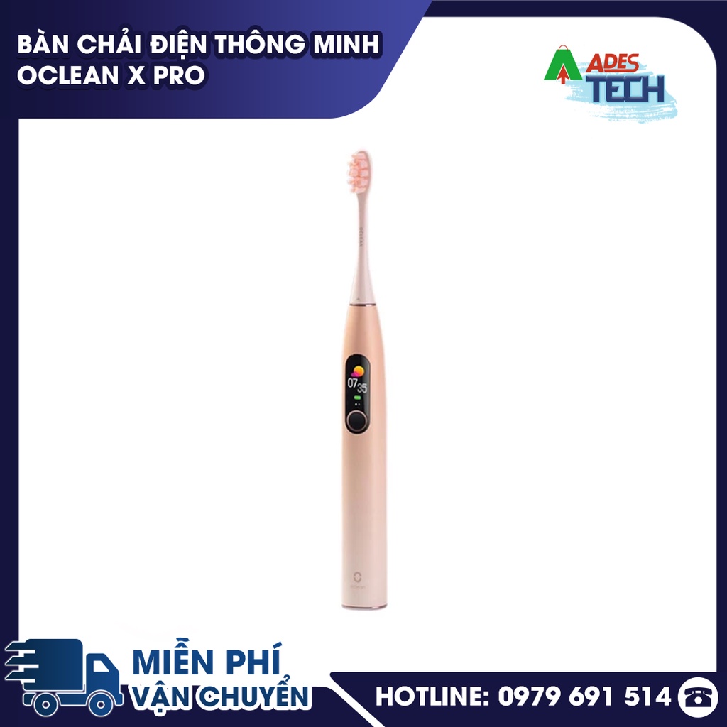 Bàn chải Điện Thông Minh Tích Hợp Màn Hình Cảm Ứng Oclean X Pro - Bảo hành 3 tháng - Chống Nước IPX7