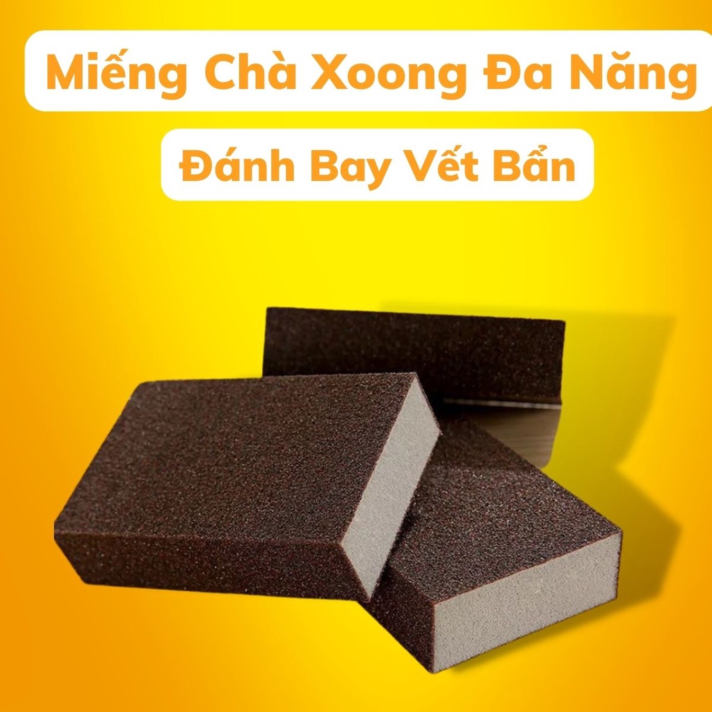 Miếng cọ chà xoong nồi chống nước miếng chùi nồi mút nhám cọ rửa vệ sinh inox bám đen rỉ sét siêu sạch Kho Sỉ Sài Thành