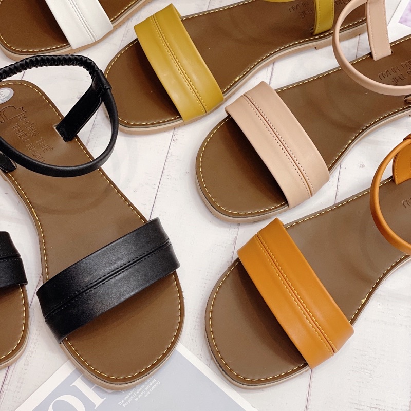 S102 GIÀY SANDALS NỮ BẢN QUAI NGẮN TÔN DÁNG BÀN CHÂN