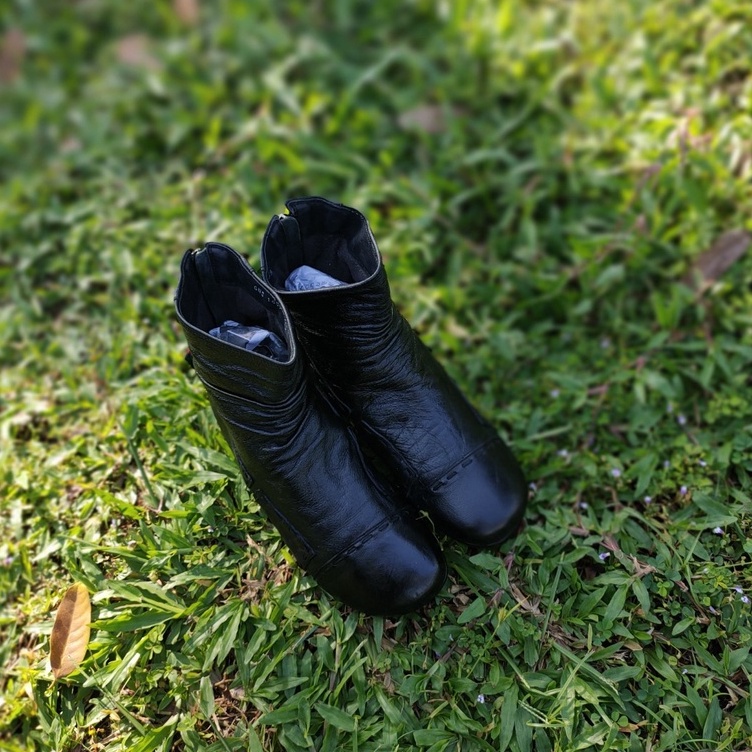 Boots Bốt Da thật second-hand B003- Đồ Si Bon