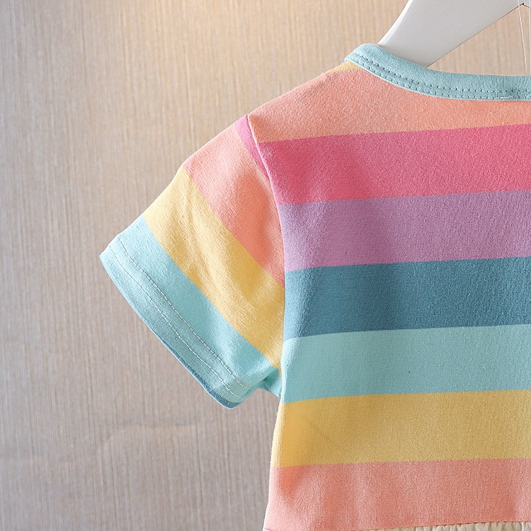Váy, đầm bé gái mùa hè chất cotton hoạt tiết CHẤM BI dễ thương cho bé từ 1-3 tuổi QATE12