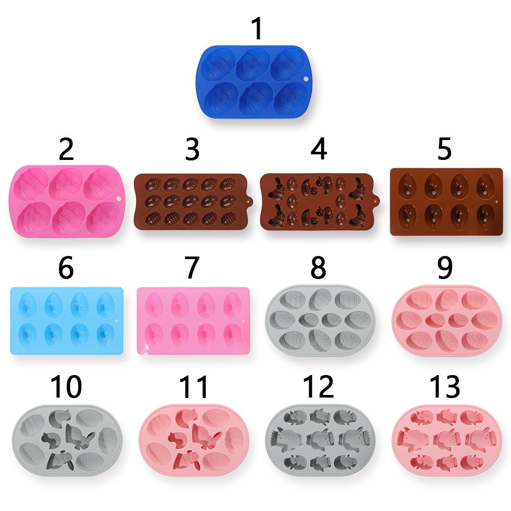 Khuôn Silicone Tạo Hình Làm Bánh Kẹo Hình Thỏ Phục Sinh