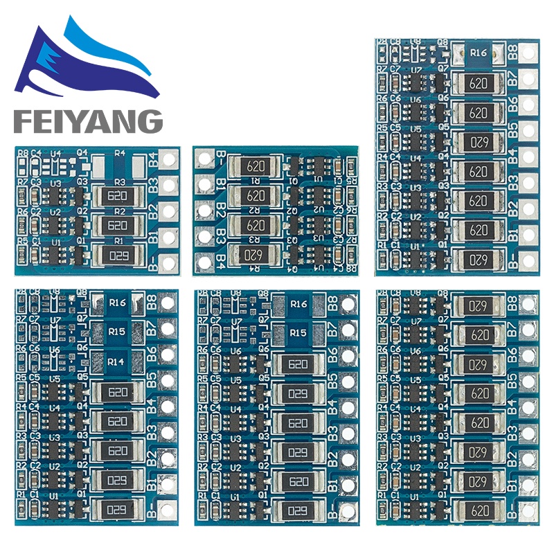 Bảng Mạch Bảo Vệ Cân Bằng 5S 21V 4.2V 68Ma 5S Cho Pin Li - Ion Lipo Lithium 18650 3S 4S 5S 6S 7S 8S