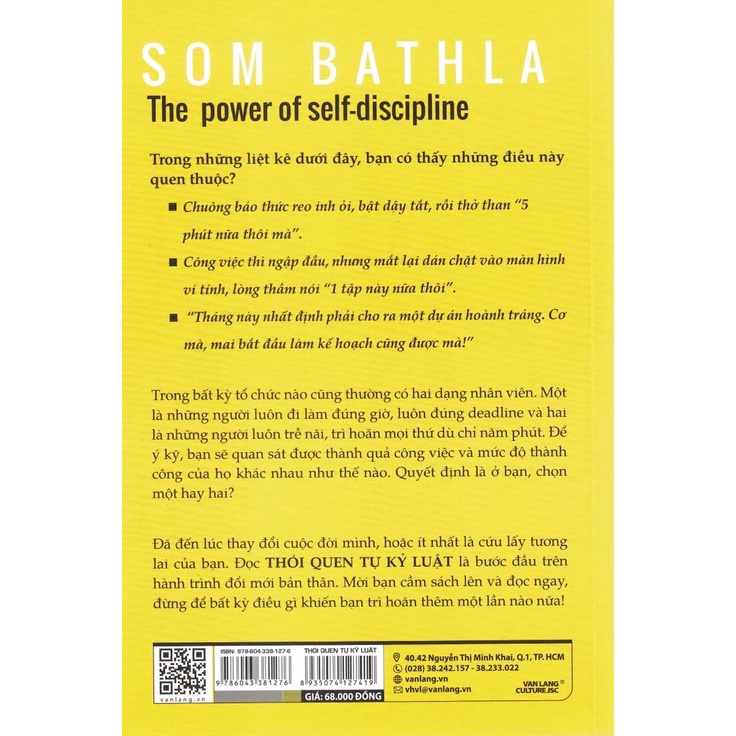 Sách - Thói Quen Tự Kỷ Luật - Kháng Cự Cám Dỗ, Kiểm Soát Ham Muốn, Tăng Cường Sức Mạnh Tinh Thần
