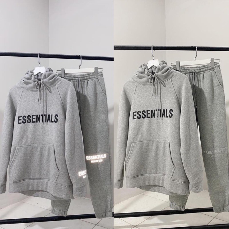 Set bộ ESSENTIALS/ Áo HOODIE ESSENTIALS (Hình ảnh +Video thật 100% Chilif ) Fresship 🖤 | BigBuy360 - bigbuy360.vn