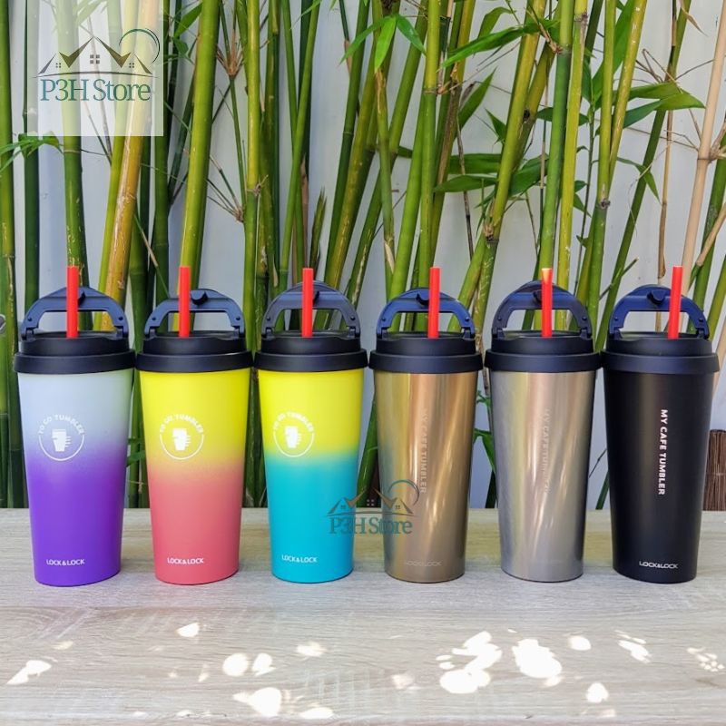 [Mã SKAMA07 giảm 8% tối đa 50K đơn 250K] Ly Giữ Nhiệt Bằng Thép Không Gỉ Lock&amp;Lock Clip Tumbler dung tích 540ml LHC4151