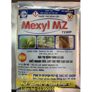 GÓI 20GR Thuốc trừ bệnh vàng lá, thối rể mexyl mz 72wp - mexyl mz (GÓI NHỎ 20GR)