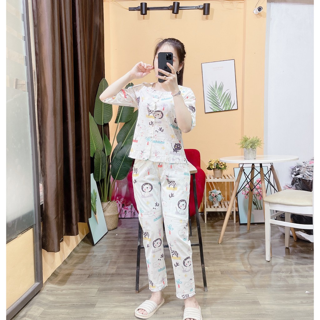 đồ bộ chất thô mềm thoáng mát