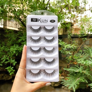 Hộp 5 cặp mi giả Kun 5D
