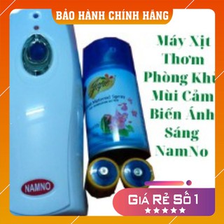 Combo 2 máy xịt thơm,khử mùi tự động CẢM BIẾN ÁNH SÁNG NAMNO