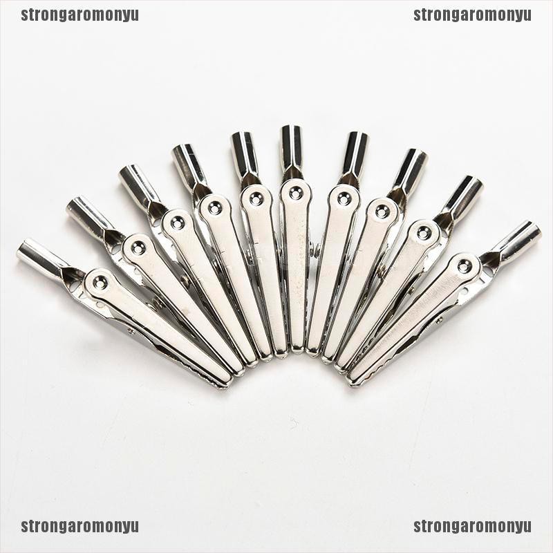 Set 10 kẹp cá sấu thử điện bằng thép không gỉ