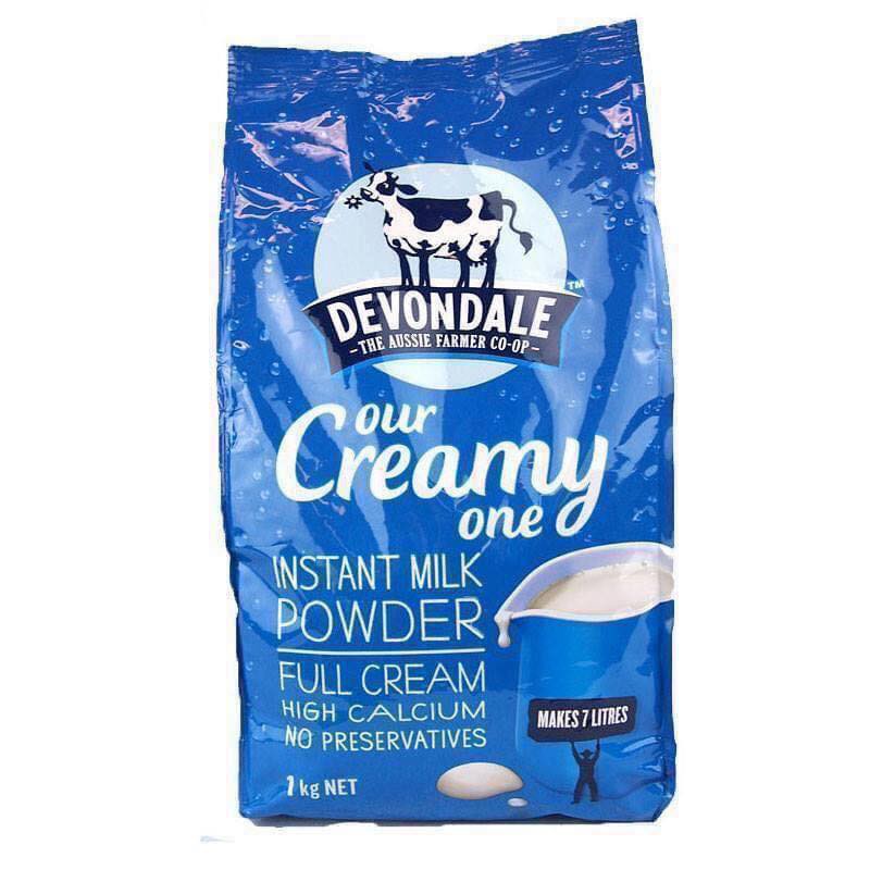 Sữa tươi dạng bột nguyên kem Devondale Full Cream 1kg