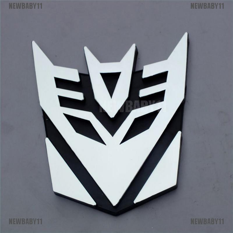 Sticker Logo Transformers 3D NEWBABY11 Dán Trang Trí Xe Hơi