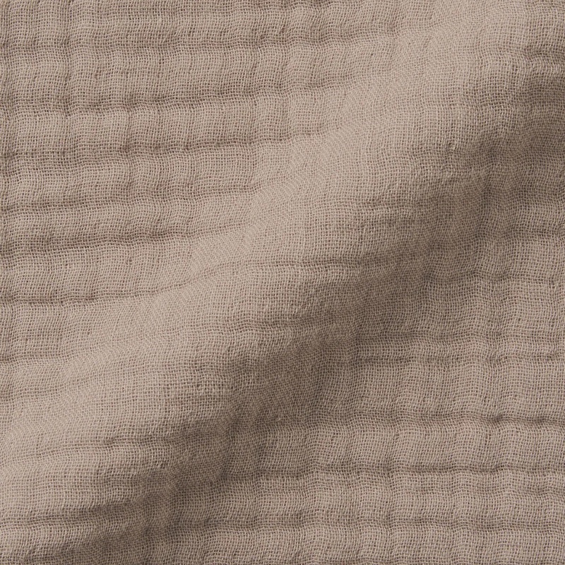 Muji Vỏ Chăn Cotton Vải Xô 3 Lớp - Nâu Nhạt, K ２３０×２１０ｃｍ