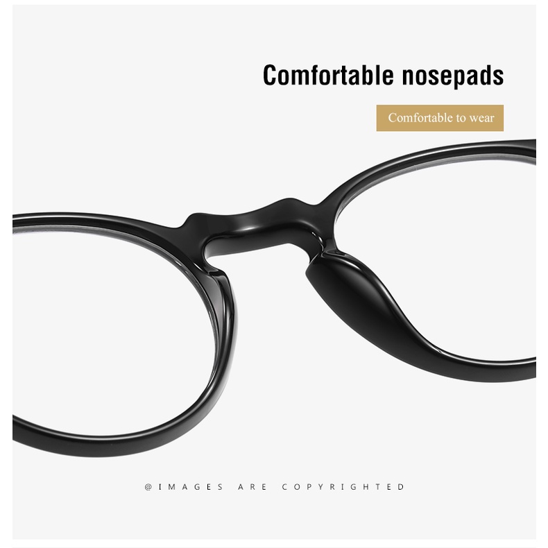 Kính mắt ZELIN 2320 gọng tròn chất liệu TR90 chống ánh sáng xanh thời trang cho unisex